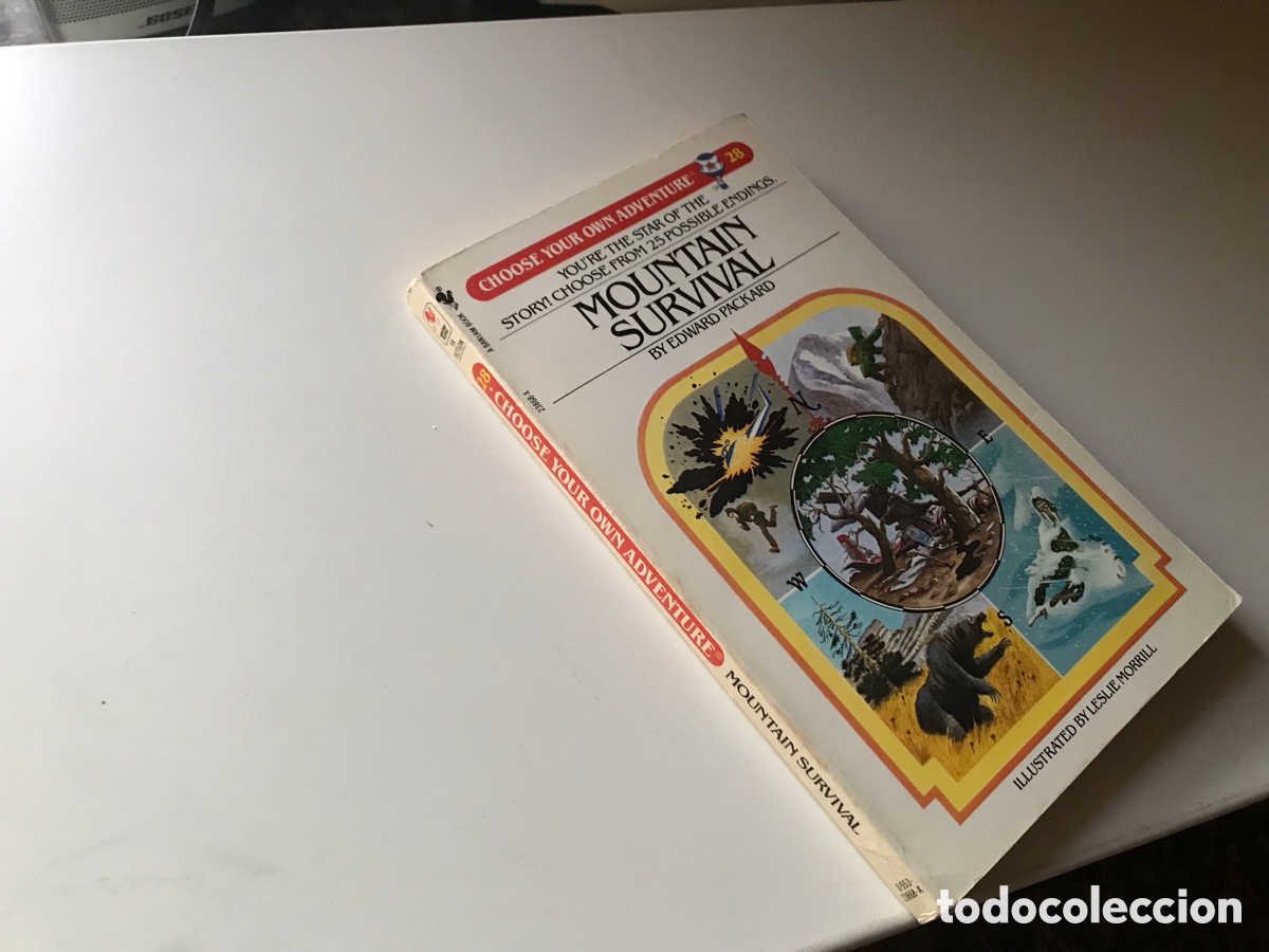 Libros de segunda mano: Mountain survival. Edward Packard. Choose your own adventure. N&ordm; 28.