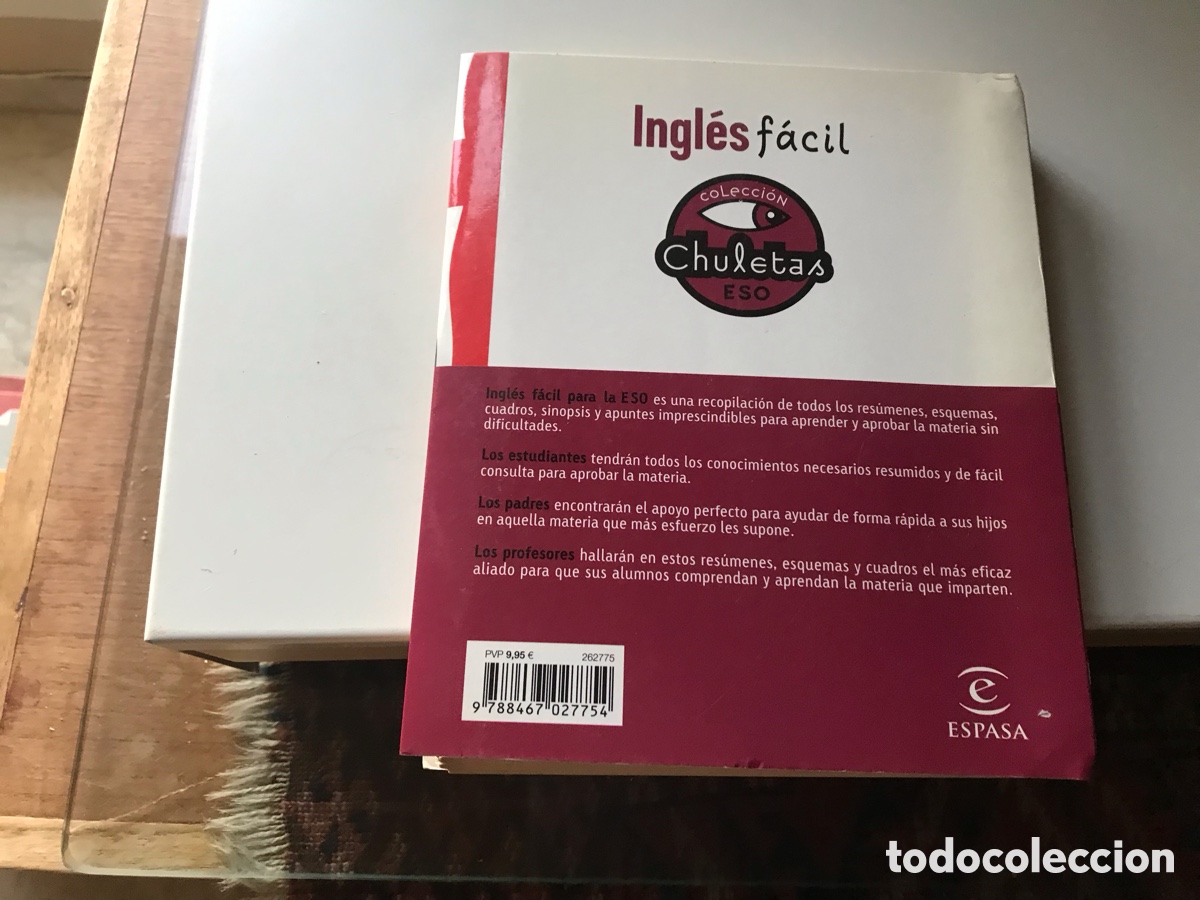 Libros de segunda mano: Ingl&eacute;s, f&aacute;cil para la ESO. Colecci&oacute;n chuletas. Espasa. Kenneth Mooney - Foto 2