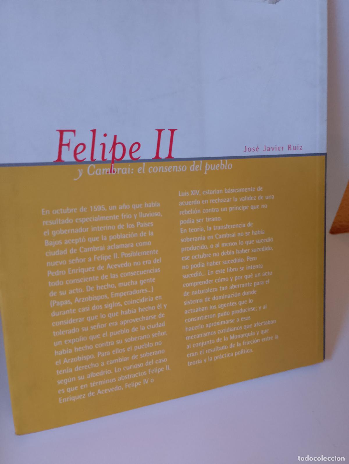 Libros de segunda mano: Felipe II y Cambrai. El consenso del pueblo. Seacex - Foto 2