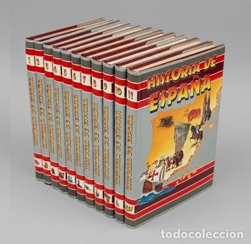 Libros de segunda mano: M4050 - HISTORIA DE ESPA&Ntilde;A EN COMIC. [COMPLETA 11 TOMOS]. EDITORIAL ROASA.