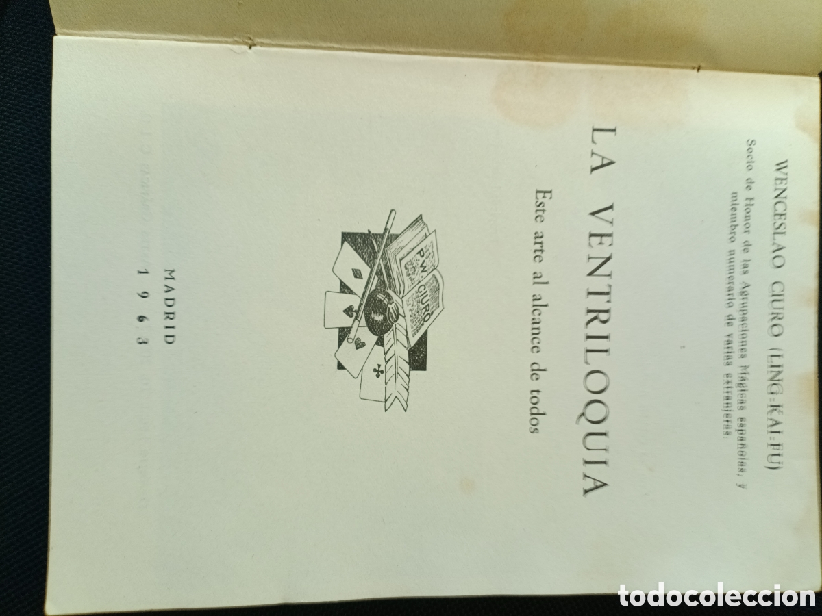 Libros de segunda mano: Libro LA VENTRILOQUIA 1963 - Foto 4