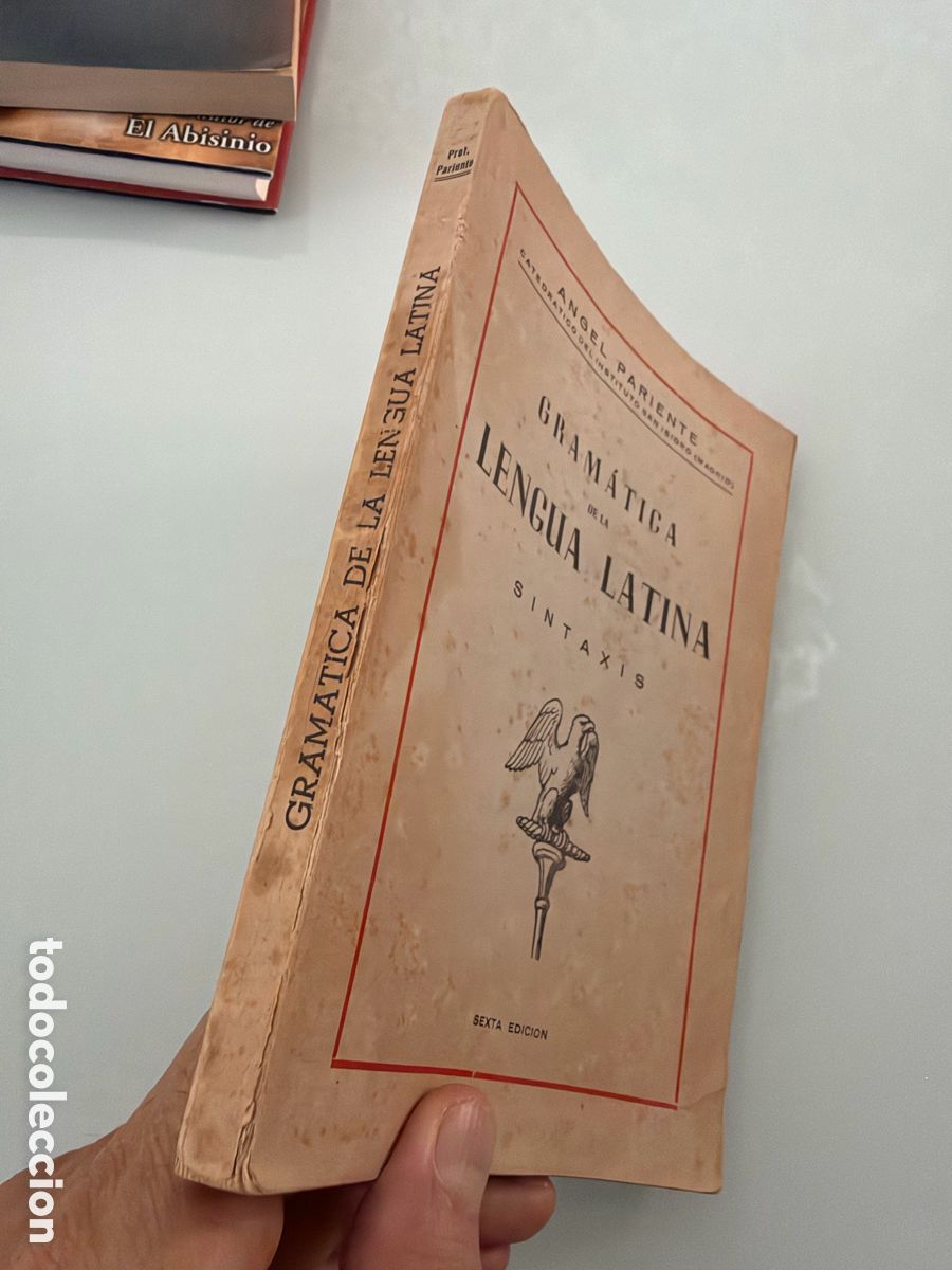 Libros de segunda mano: Gram&aacute;tica de la lengua latina. Sintaxis. Angel Pariente. Sexta edici&oacute;n. - Foto 2