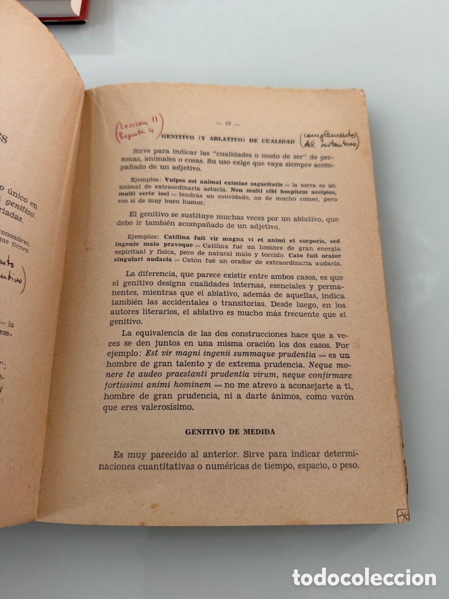 Libros de segunda mano: Gram&aacute;tica de la lengua latina. Sintaxis. Angel Pariente. Sexta edici&oacute;n. - Foto 8