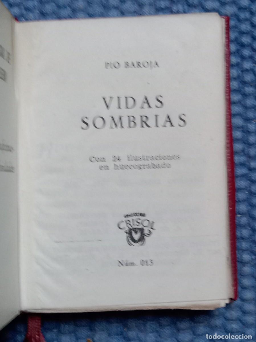 Libros de segunda mano: Baroja, P&iacute;o: Vidas sombr&iacute;as - Foto 3
