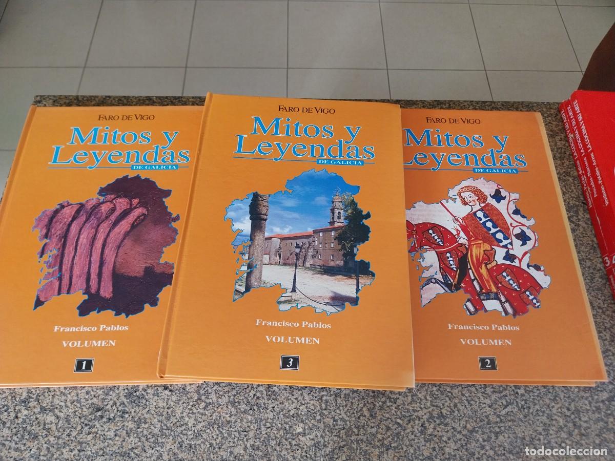 Libros de segunda mano: MITOS Y LEYENDAS DE GALICIA -- 3 TOMOS COMPLATA -- FARO DE VIGO --