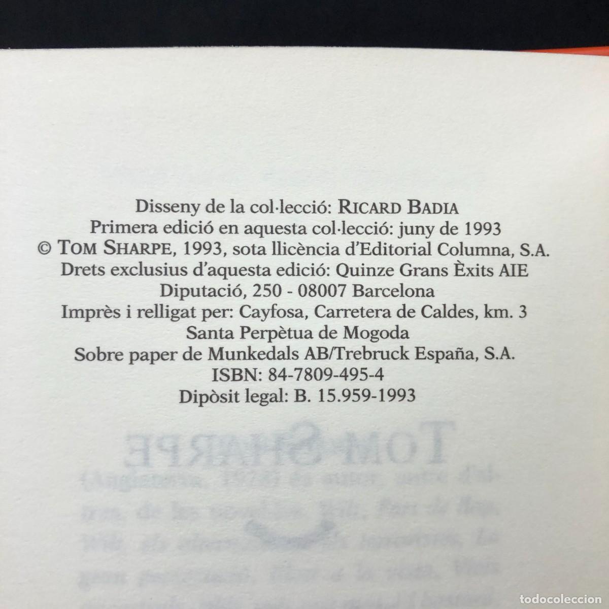 Libros de segunda mano: TOM SHARPE - WILT - 1993 / 1187 - Foto 4