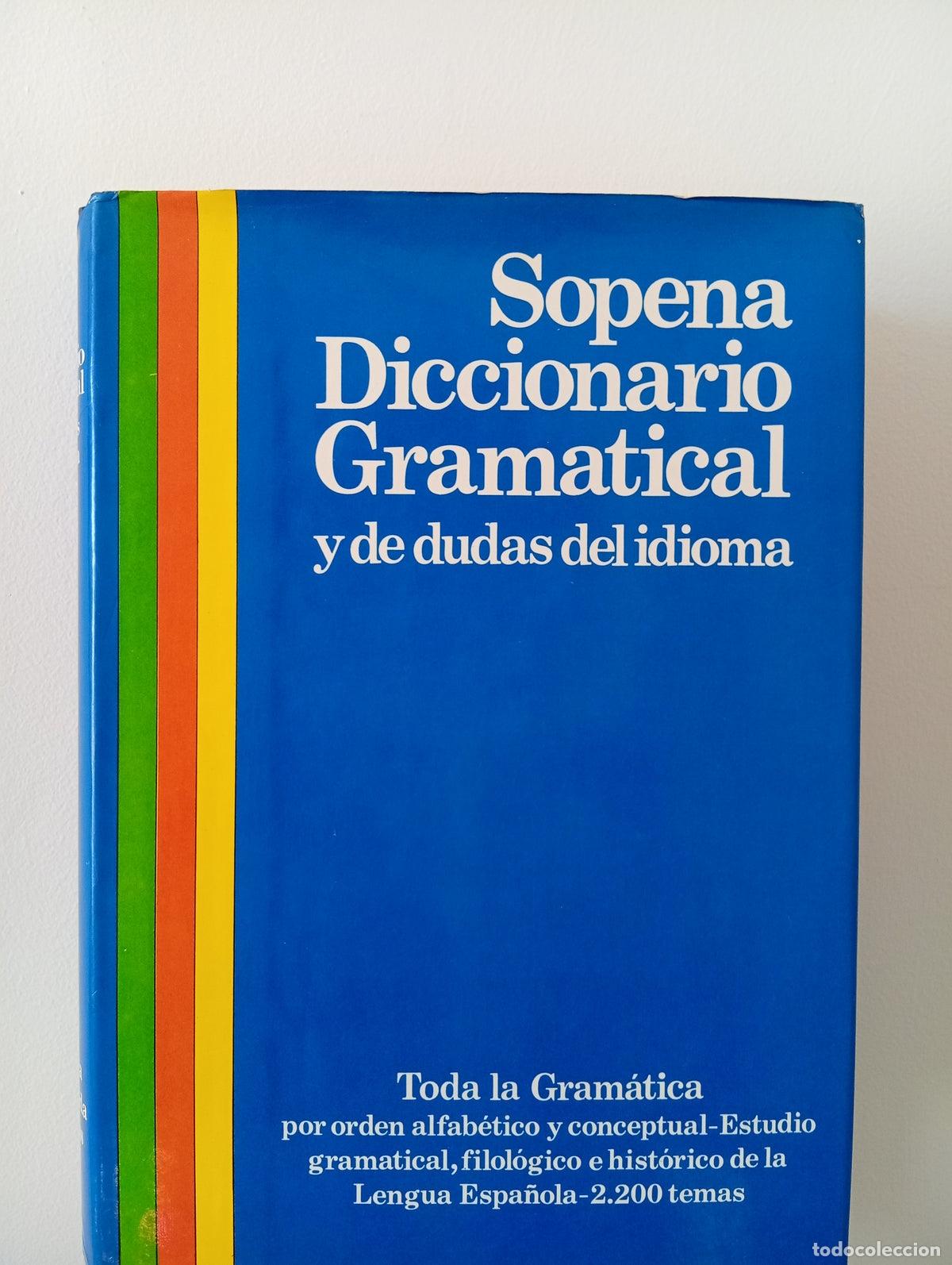 Libros de segunda mano: Sopena-Diccionario gramatical y de dudas del idioma - Foto 1