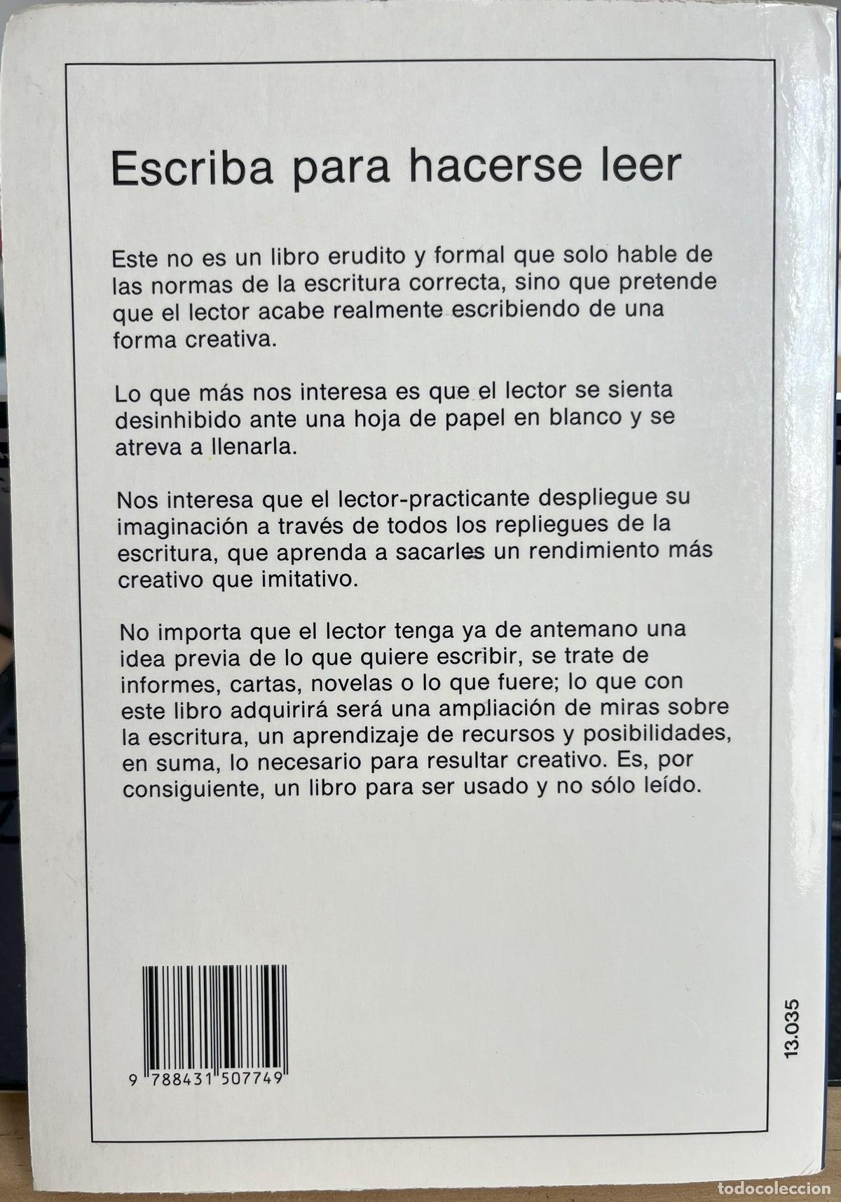 Libros de segunda mano: Escriba para hacerse leer - Foto 2