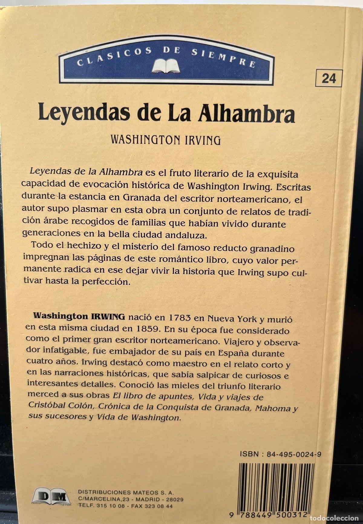 Libros de segunda mano: Leyendas de la Alhambra - Foto 2