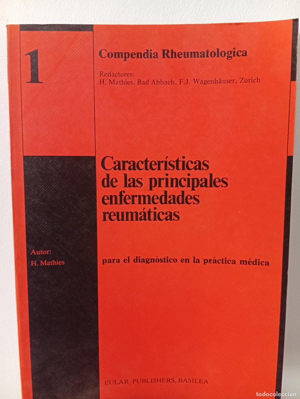 Libros de segunda mano: Compendia Rheumatologica, n&ordm;1. Caracter&iacute;sticas de las principales enfermedades reum&aacute;ticas