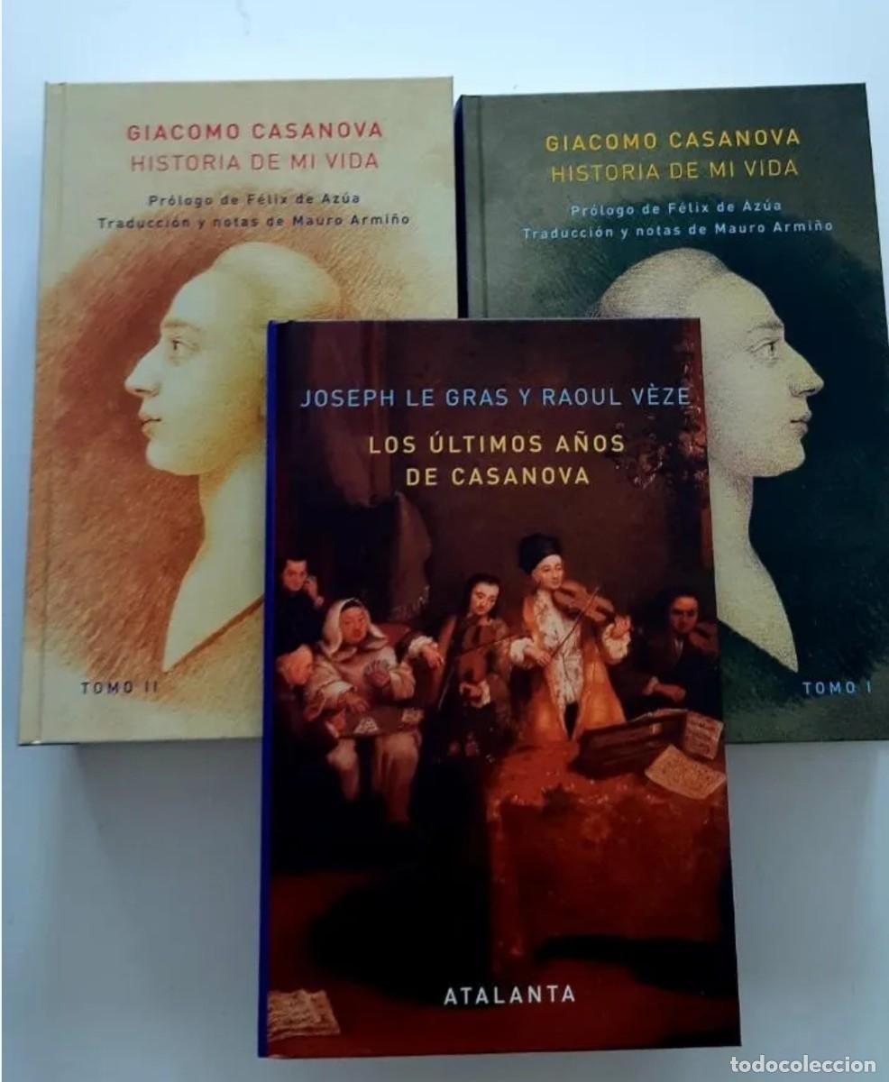 Libros de segunda mano: Estuche ed. Atalanta. Historia de mi vida. Giacomo Casanova. Los &uacute;ltimos a&ntilde;os de Casanova (siruela)