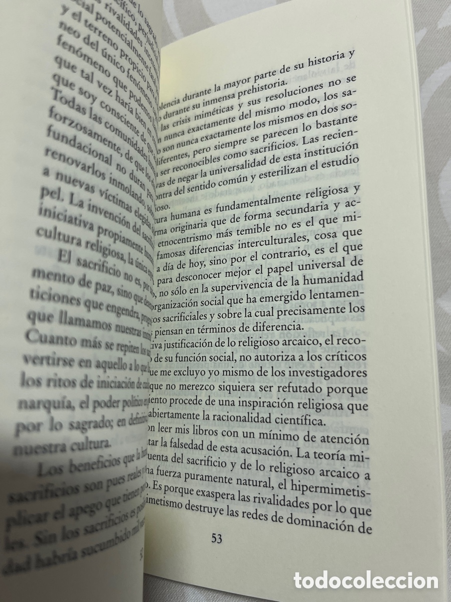 Libros de segunda mano: LIBRO. El sacrificio. Ren&eacute; Girard. Ed encuentro. 2012 - Foto 3