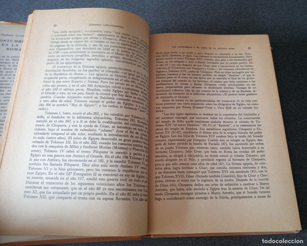 Libros de segunda mano: Las Costumbres Y El Amor En La Antigua Roma Herbert Lewandowski - Foto 7