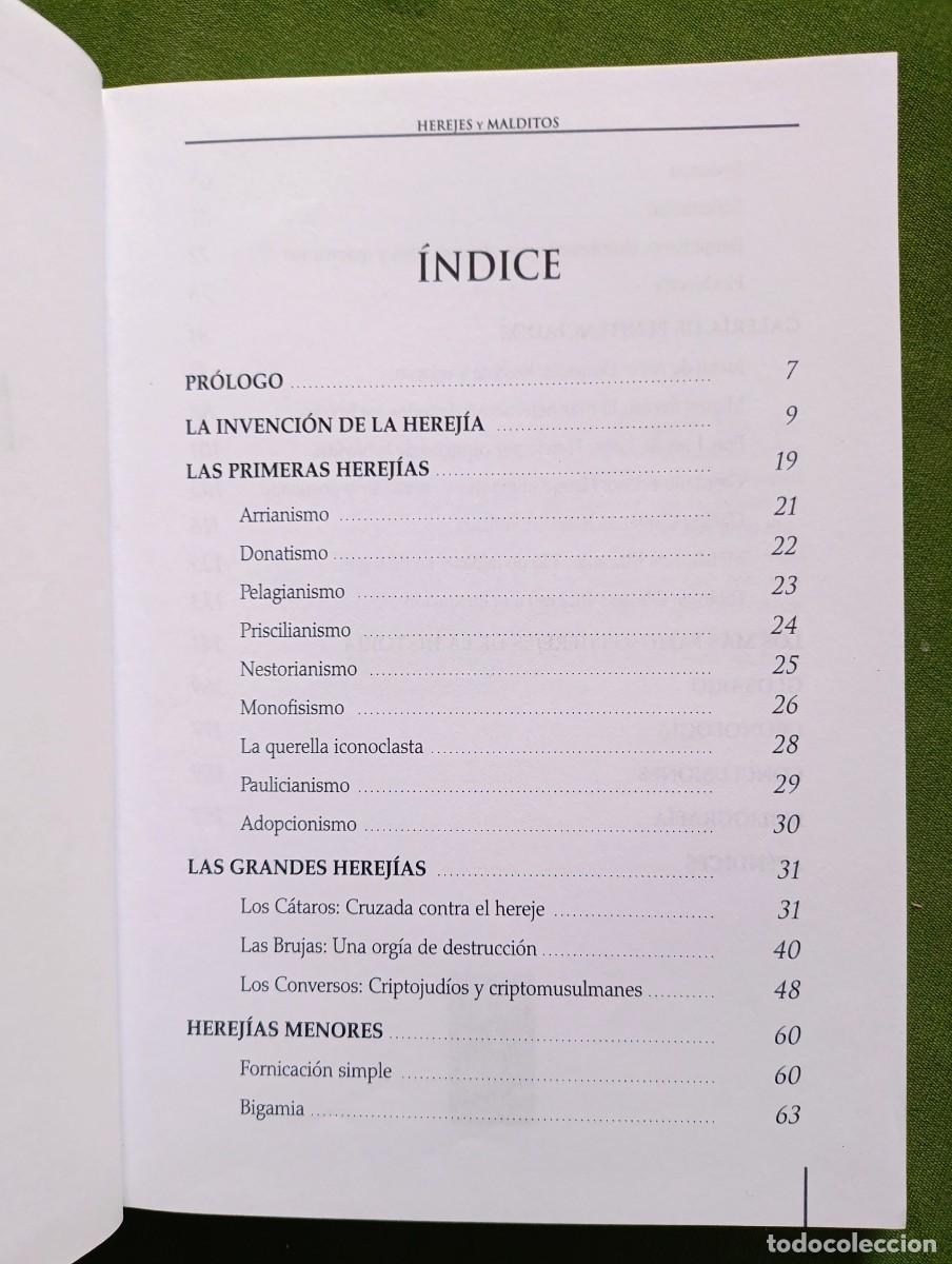 Libros de segunda mano: HEREJES Y MALDITOS EN LA HISTORIA - AGUST&Iacute;N CELIS S&Aacute;NCHEZ - ALBA LIBROS - 2006. - Foto 2