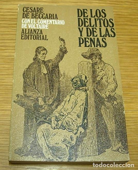 Libros de segunda mano: Libro DE LOS DELITOS Y DE LAS PENAS de Cesare de Beccaria Alianza Editorial 1968