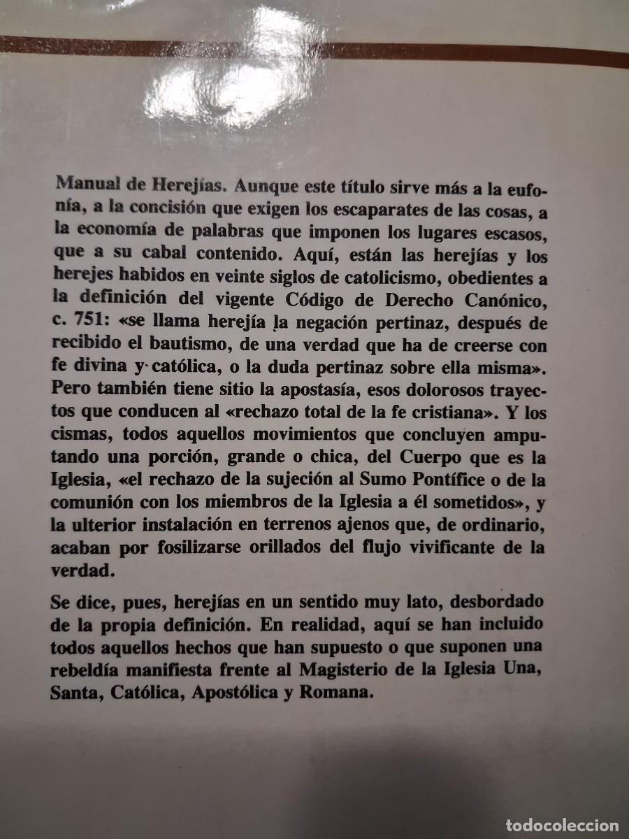 Libros de segunda mano: MANUAL DE HEREJIAS H. MASSON - Foto 3
