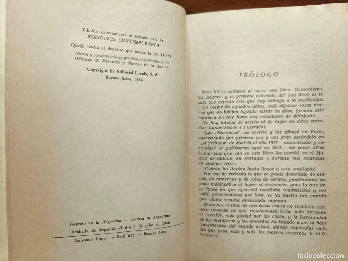 Libros de segunda mano: RAM&Oacute;N G&Oacute;MEZ DE LA SERNA &ndash; GOLLER&Iacute;AS &ndash; EDITORIAL LOSADA &ndash; 1946 - Foto 4
