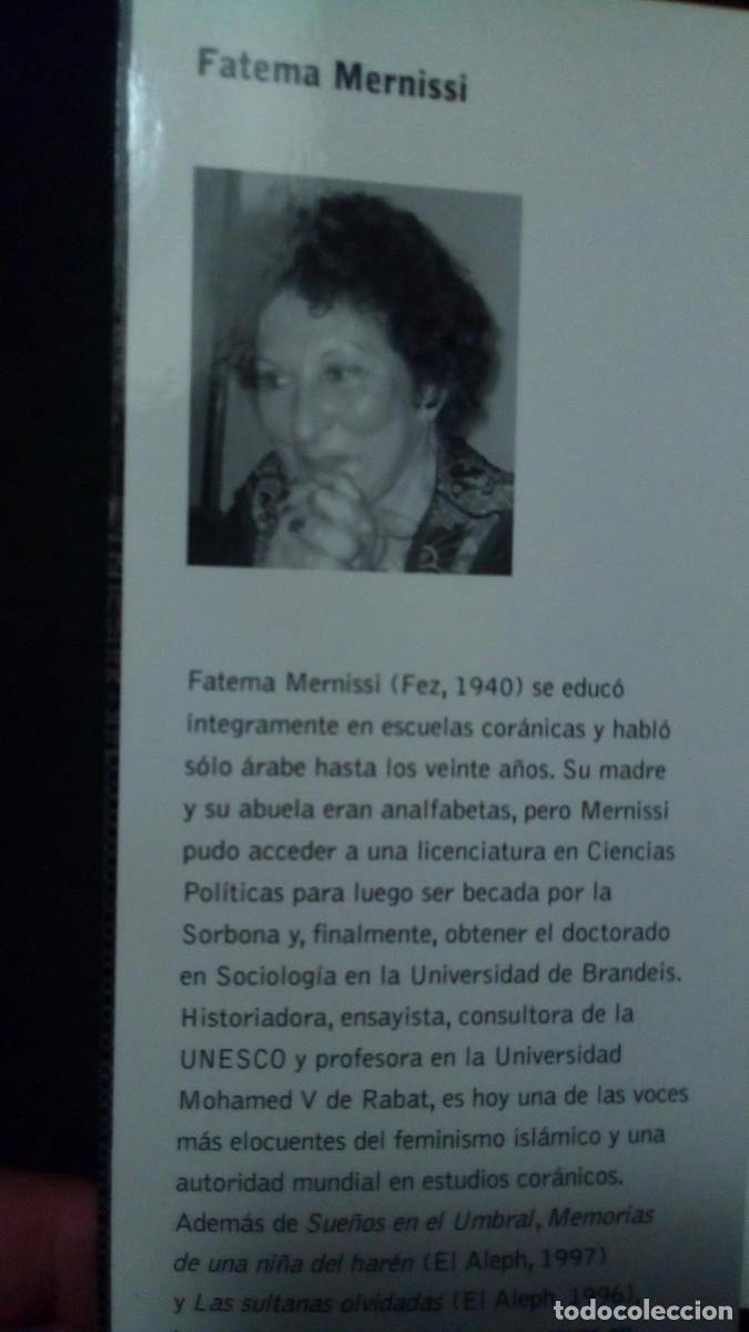 Libros de segunda mano: SUE&Ntilde;OS EN EL UMBRAL - FATEMA MERNISSI - EDICIONES EL ALEPH 2003 / ILUSTRADO - Foto 3