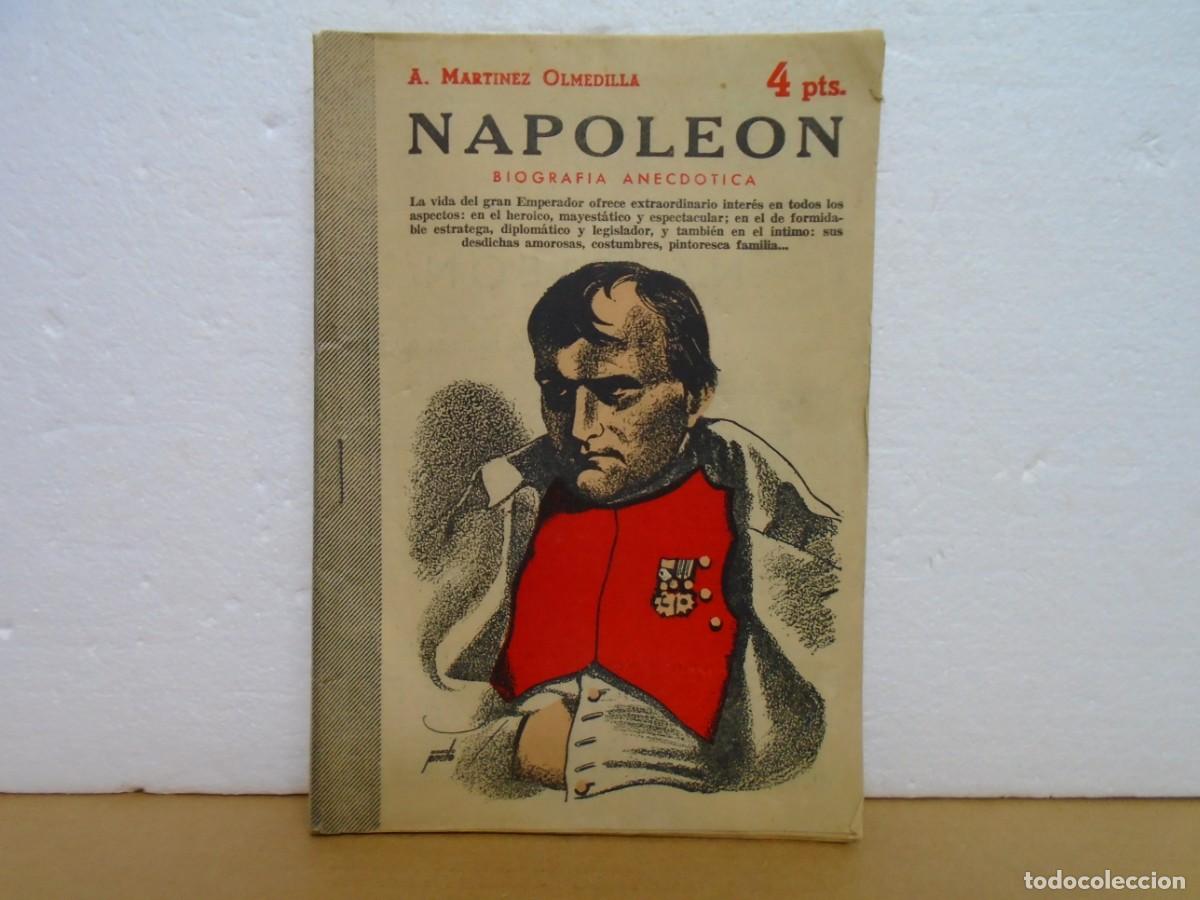 Libros de segunda mano: NAPOLEON(BIOGRAFIA ANECDOTICA)A.MARTINEZ OLMEDILLA.REVISTA LITERARIA 1954.
