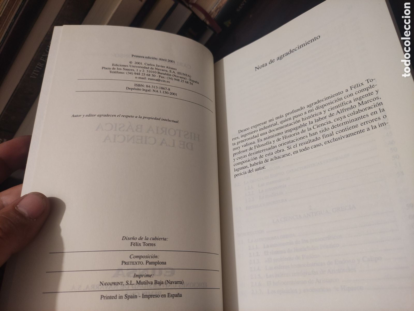 Libros de segunda mano: HISTORIA B&Aacute;SICA DE LA CIENCIA - Carlos Javier Alonso - Foto 8