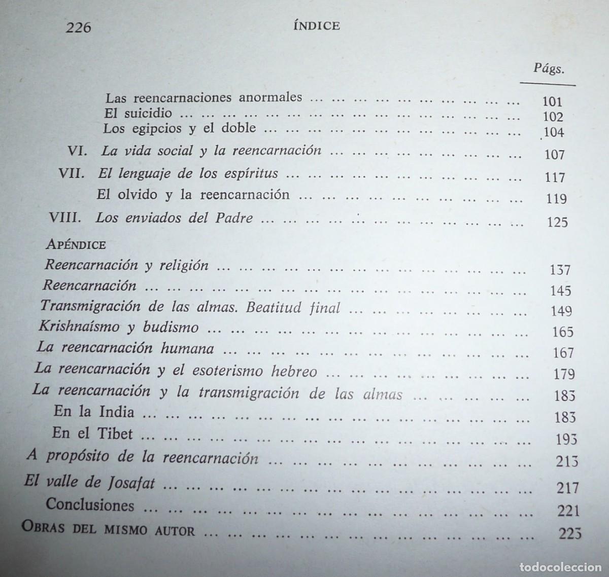 Libros de segunda mano: La Reencarnaci&oacute;n - Papus (Dr. G&eacute;rard Encausse) (La Tabla Esmeralda, EDAF, 1978) - Foto 4