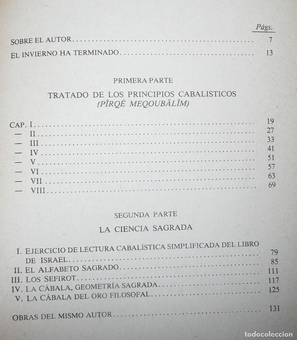 Libros de segunda mano: Libro de los Principios Cabal&iacute;sticos - A. D. Grad (La Tabla Esmeralda, EDAF, 1980) - Foto 3