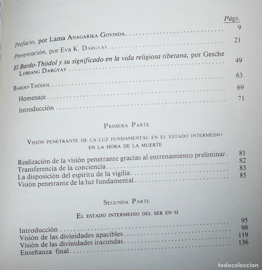 Libros de segunda mano: El libro tibetano de los muertos. Bardo-Thodol (La Tabla Esmeralda, EDAF, 1978) - Foto 3