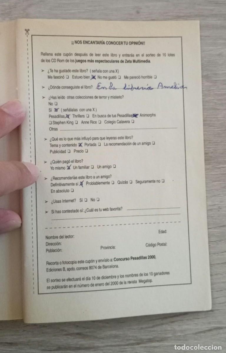 Libros de segunda mano: PESADILLAS SERIE 2000 / No 2 - LA NOVIA DEL MU&Ntilde;ECO - Foto 5