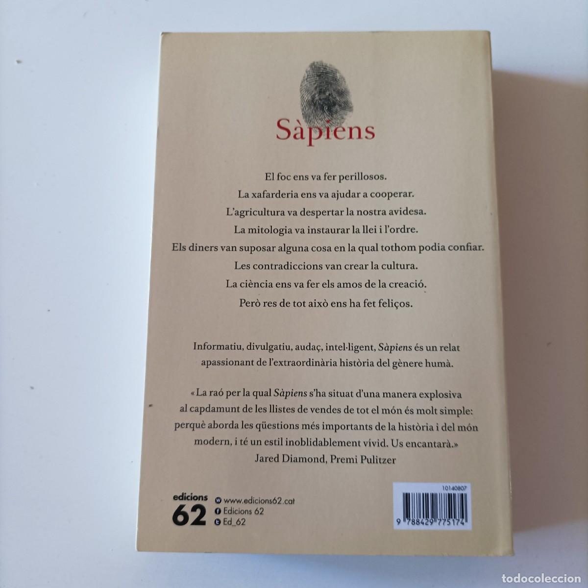 Libros de segunda mano: S&agrave;piens (edici&oacute; r&uacute;stica): Una breu hist&ograve;ria de la humanitat - Foto 2