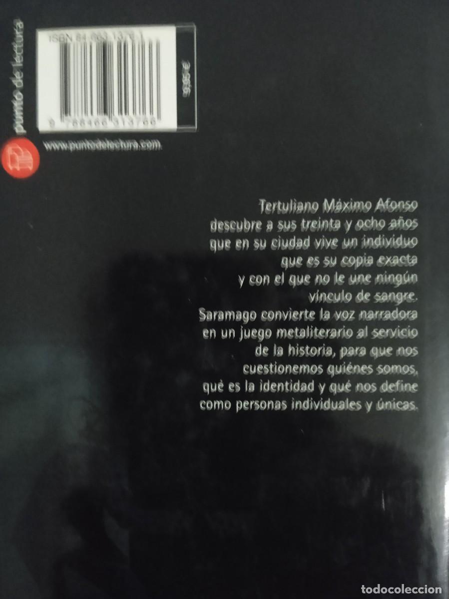 Libros de segunda mano: EL HOMBRE DUPLICADO. JOS&Eacute; SARAMAGO - Foto 2