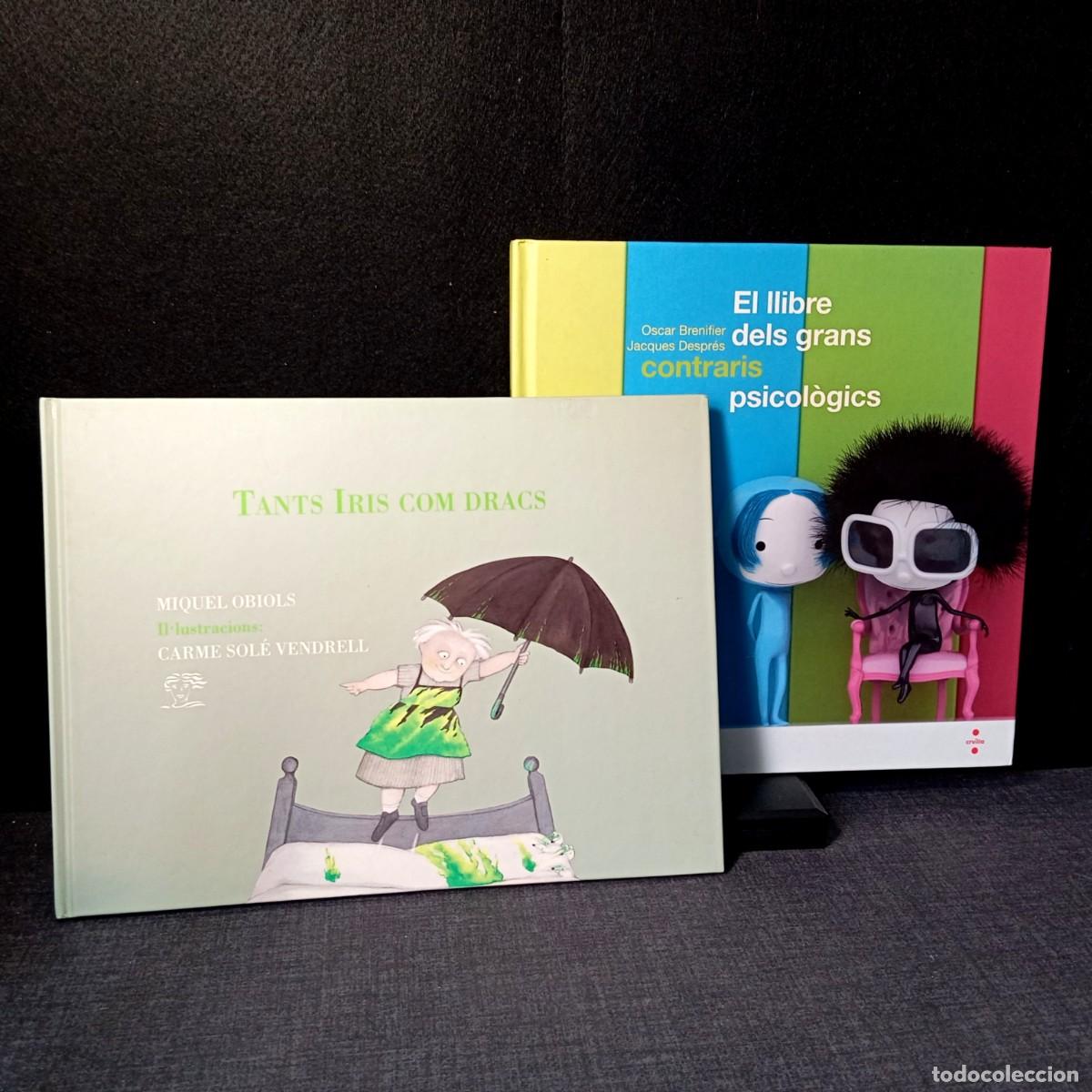 Libros de segunda mano: Lot 2 Llibres Infantil Il.lustrat Filosofia i Art Tants Iris Com Dracs + Grans Contraris Psicologics