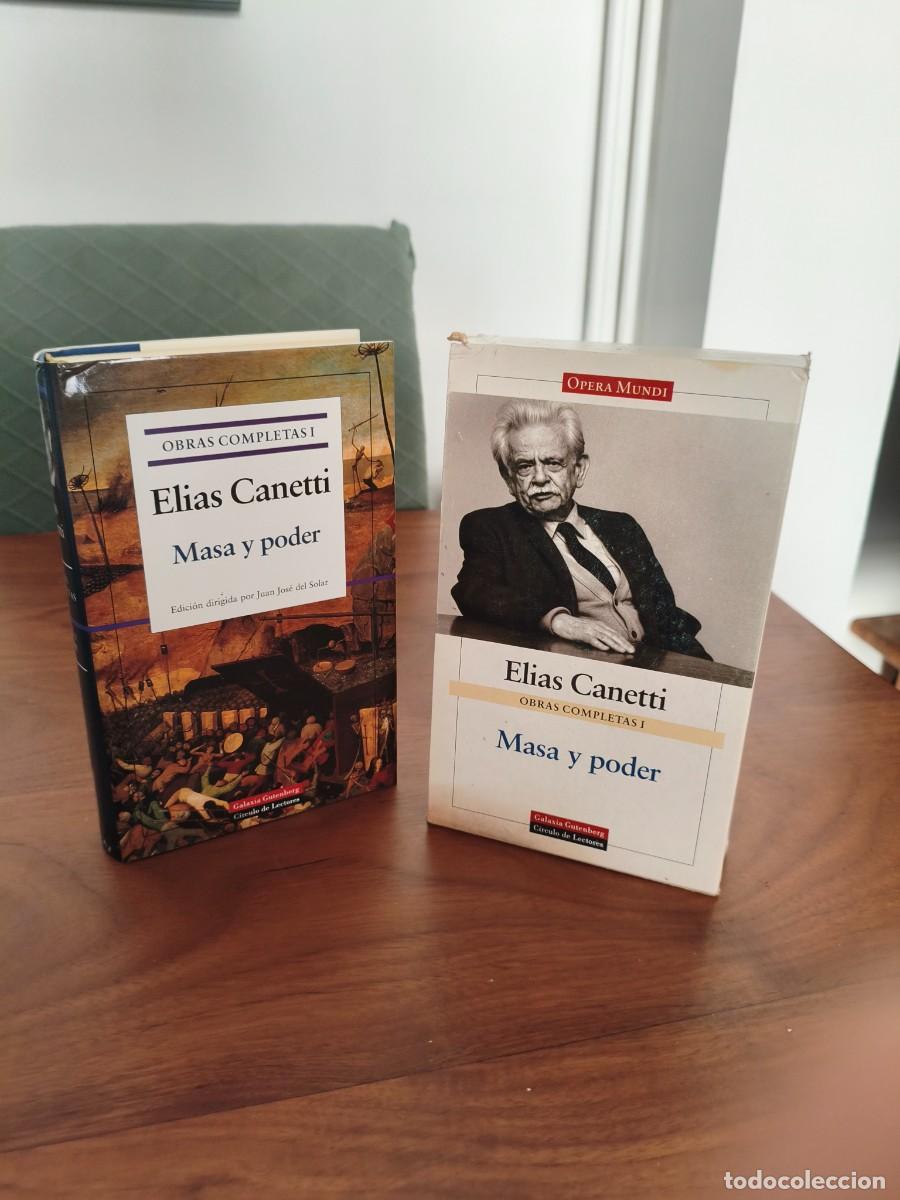Second hand books: ELIAS CANETTI - OBRAS COMPLETAS, I. MASA Y PODER - GALAXIA GUTENBERG-C&Iacute;RCULO DE LECTORES, 2002
