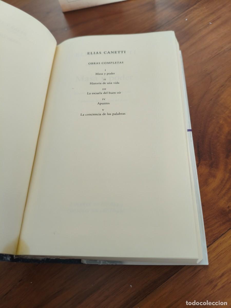 Libros de segunda mano: ELIAS CANETTI - OBRAS COMPLETAS, I. MASA Y PODER - GALAXIA GUTENBERG-C&Iacute;RCULO DE LECTORES, 2002 - Foto 6