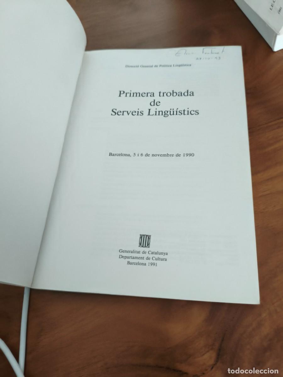 Libros de segunda mano: PRIMERA TROBADA DE SERVEIS LING&Uuml;ISTICS - Foto 2