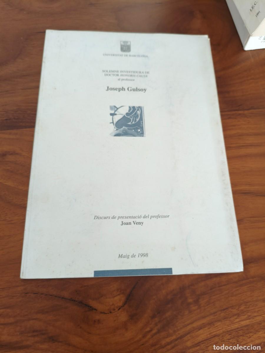 Second hand books: Solemne investidura Doctor honoris causa Joseph Gulsoy. Joan Veny. 1998.