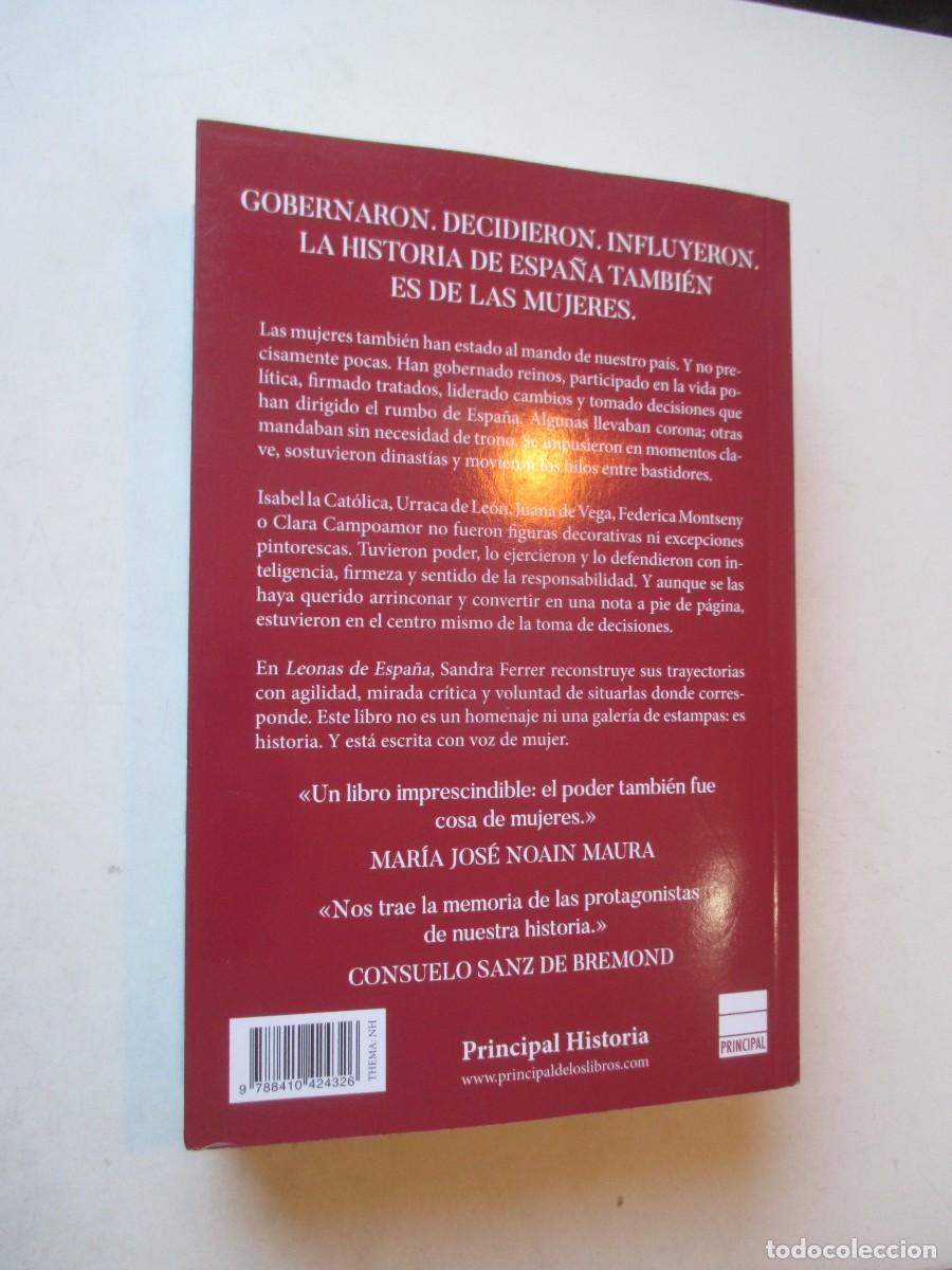 Libros de segunda mano: SANDRA FERRER Leonas de Espa&ntilde;a. Mujeres con poder en la historia de Espa&ntilde;a W42523 - Foto 2