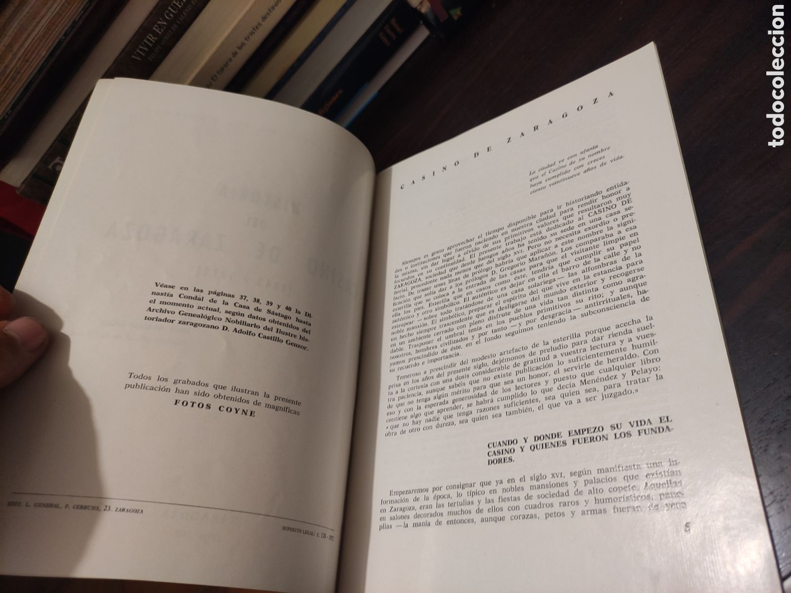 Libros de segunda mano: HISTORIA DEL CASINO DE ZARAGOZA 1843 - 1972 - Foto 7