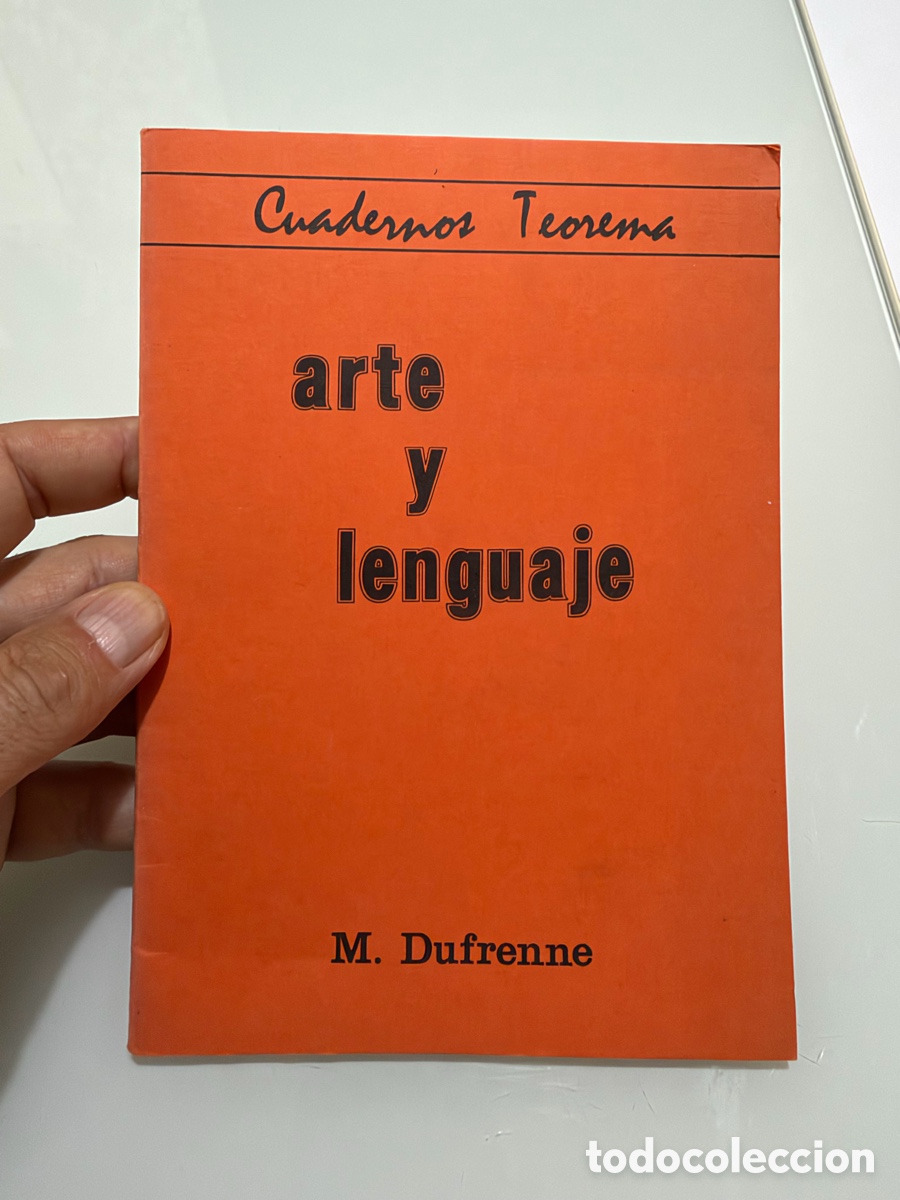 Livres d'occasion: Arte y lenguaje. Mikel Dufrenne. Revista teorema 1979