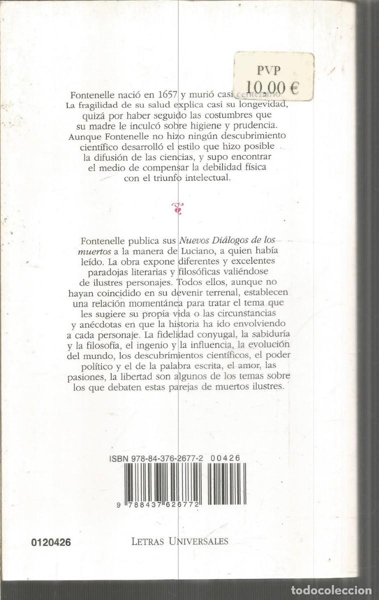 Libros de segunda mano: FONTENELLE. NUEVOS DIALOGOS DE LOS MUERTOS. CATEDRA - Foto 2