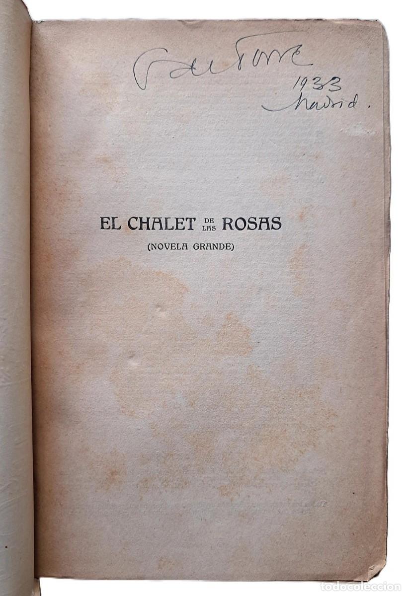 Libros de segunda mano: G&oacute;mez de la Serna, Ram&oacute;n - El Chalet de las Rosas - Primera Edici&oacute;n - (1923) - Foto 3