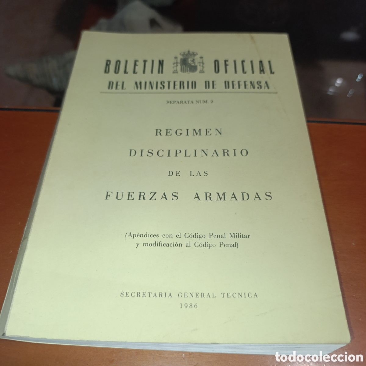 Libros de segunda mano: Ministerio de Defensa Bolet&iacute;n oficial,1986 - R&eacute;gimen Disciplinario FAS