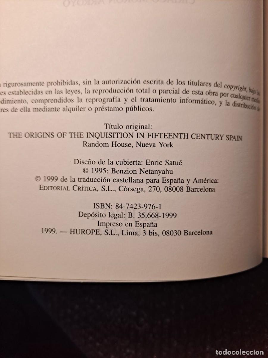 Libros de segunda mano: Los or&iacute;genes de la Inquisici&oacute;n - Benzion Netanyahu - Foto 8