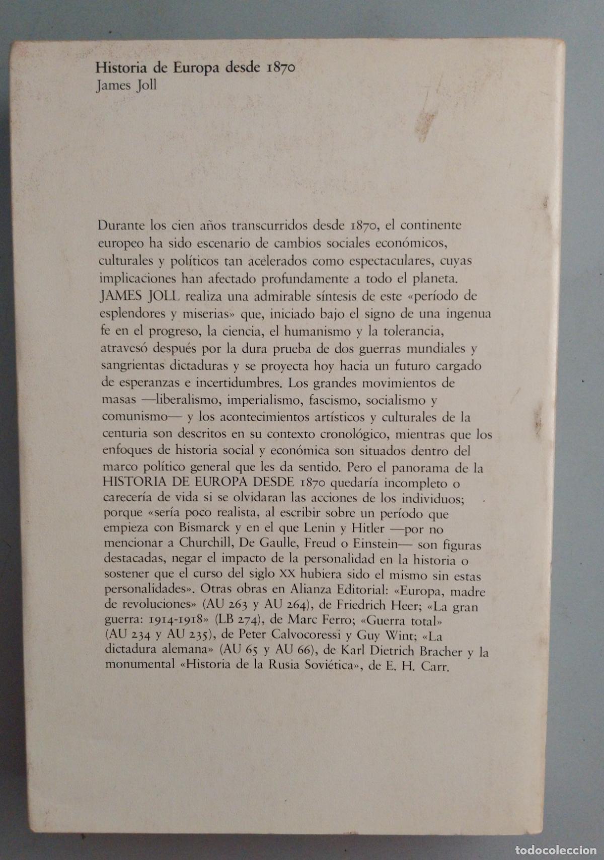 Libros de segunda mano: historia de europa desde 1870 - Foto 2