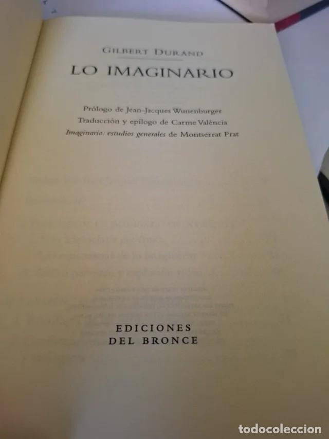 Libros de segunda mano: Libro: Lo imaginario, de Gilbert Durand - Foto 3