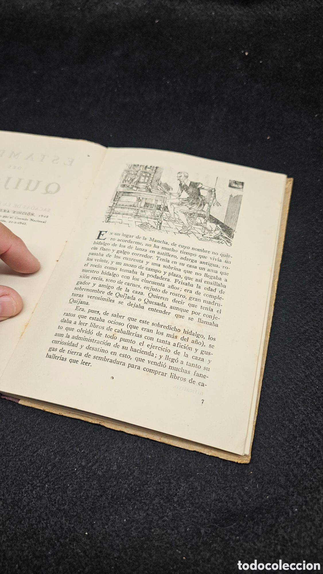 Libros de segunda mano: Estampas del Quijote 1945 - Foto 6