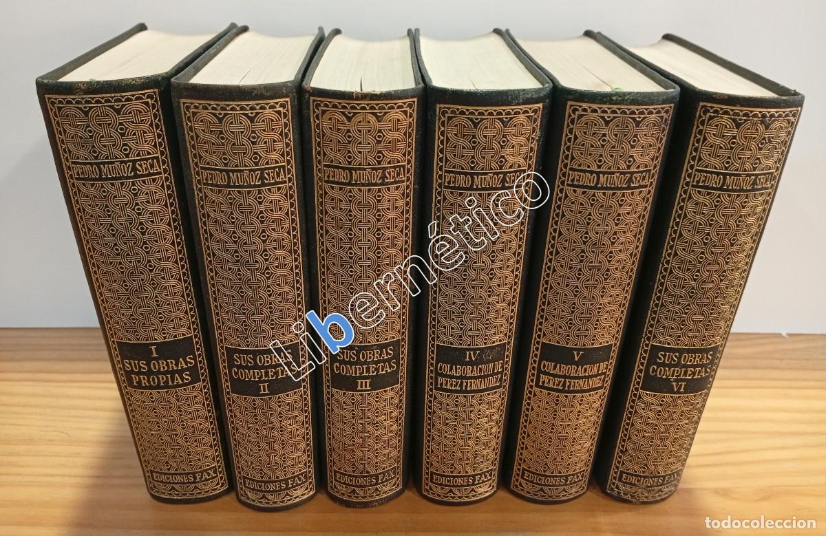 Libros de segunda mano: Obras completas de Pedro Mu&ntilde;oz Seca. 6 Tomos - Foto 1