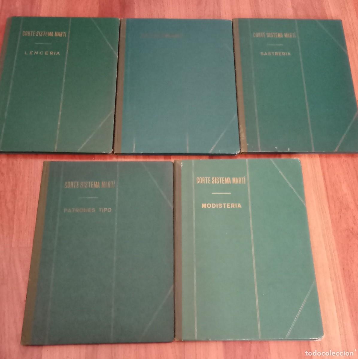 Gebrauchte B&uuml;cher: CORTE SISTEMA MARTI. 5 libros. modisteria, sastreria, patrones tipo, lenceria, corses.