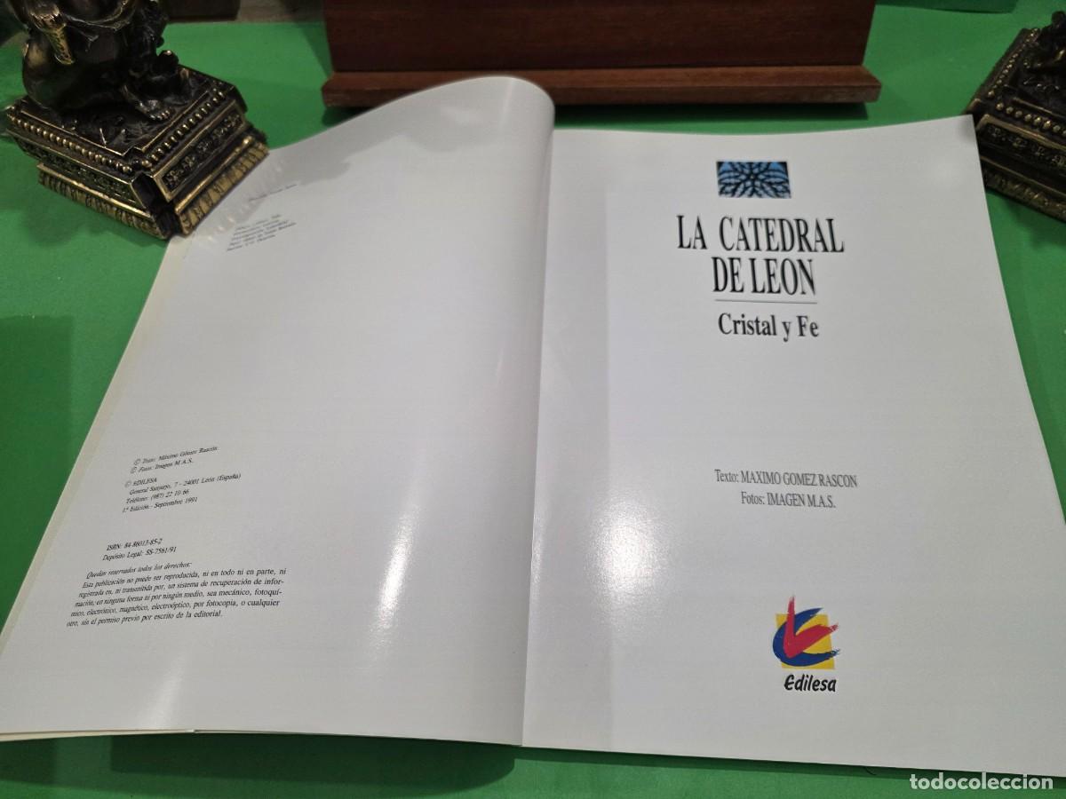 Libros de segunda mano: &rdquo;&rdquo;LA CATEDRAL DE LE&Oacute;N&rdquo;&rdquo;... CRISTAL Y FE...M&Aacute;XIMO G&Oacute;MEZ RASCON...EDILESA...1991... - Foto 5