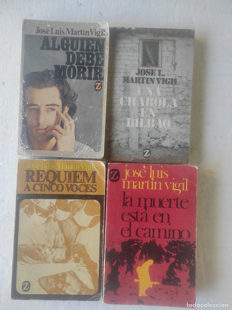 Livres d'occasion: lote 4 libros MARTIN VIGIL, alguien debe morir, una chabola en Bilbao, r&eacute;quiem a cinco voces,