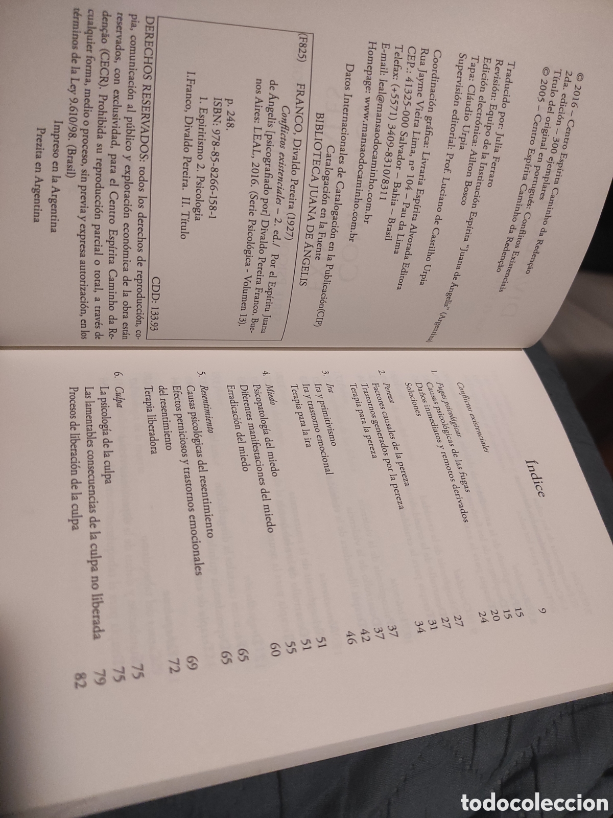 Libros de segunda mano: Conflictos Existenciales. Divaldo Franco - Foto 3
